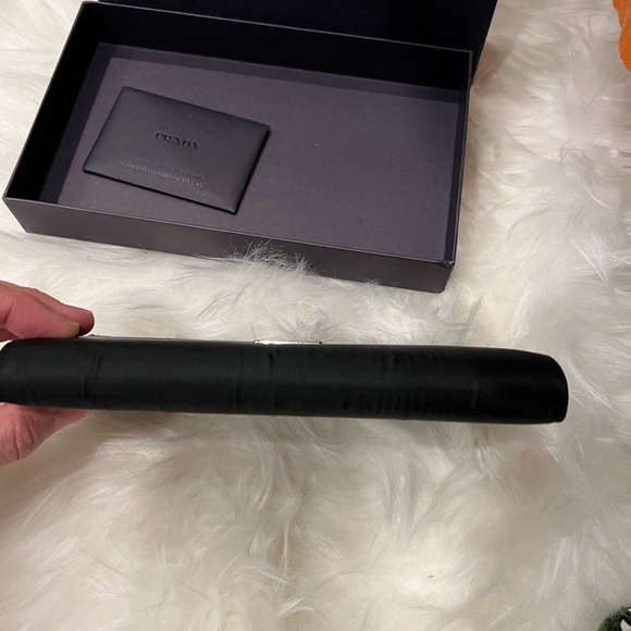 Prada Tessuto Nylon Saffiano Flap Wallet in Black with Box - Picture 7 of 10